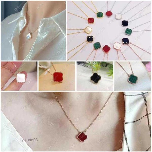pendant necklaces designer classic 4 four leaf clover jewlery for women mother-of-pearl stainless steel plated 18k neckla294s j24g, Silver
pendant necklaces designer classic 4 four leaf clover jewlery for women mother-of-pearl stainless steel plated 18k neckla294s j24g, Silver