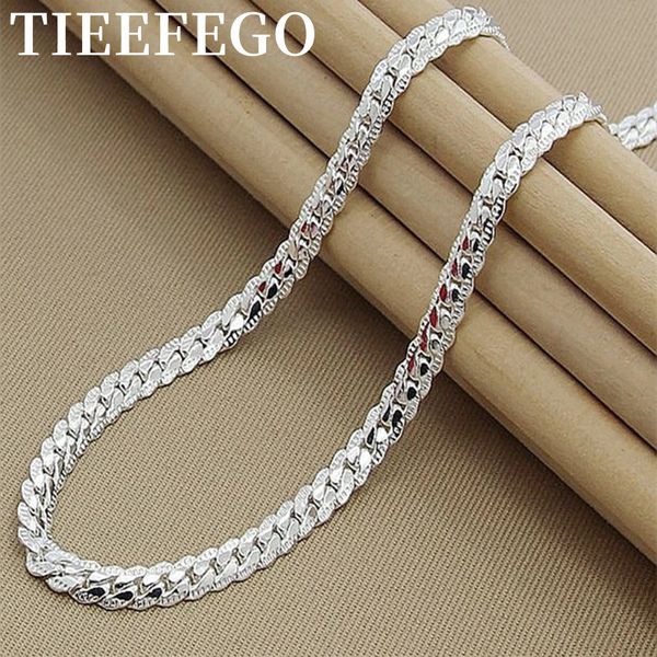 strands strings tieefego 925 sterling silver 6mm side chain 818202224 inch necklace for woman men fashion wedding engagement jewelry gift 23, Black
strands strings tieefego 925 sterling silver 6mm side chain 818202224 inch necklace for woman men fashion wedding engagement jewelry gift 23, Black