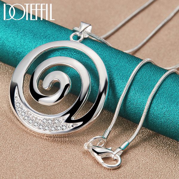 pendant necklaces doteffil 925 sterling silver aaa zircon round spiral pendant necklace 1630 inch chain for woman man charm wedding jewelry
pendant necklaces doteffil 925 sterling silver aaa zircon round spiral pendant necklace 1630 inch chain for woman man charm wedding jewelry