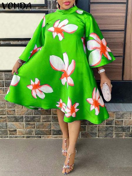 dresses summer midi dress vonda 2022 women vintage printed party aline dress casual vestido femme robe loose holiday sundress femme, Black;gray
dresses summer midi dress vonda 2022 women vintage printed party aline dress casual vestido femme robe loose holiday sundress femme, Black;gray