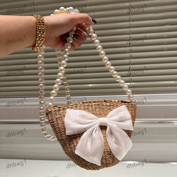 french designer womens shoulder bag braided pearl chain small bucket beach bag bow letter ornaments bucket bag diagonal span bag princess ba
french designer womens shoulder bag braided pearl chain small bucket beach bag bow letter ornaments bucket bag diagonal span bag princess ba