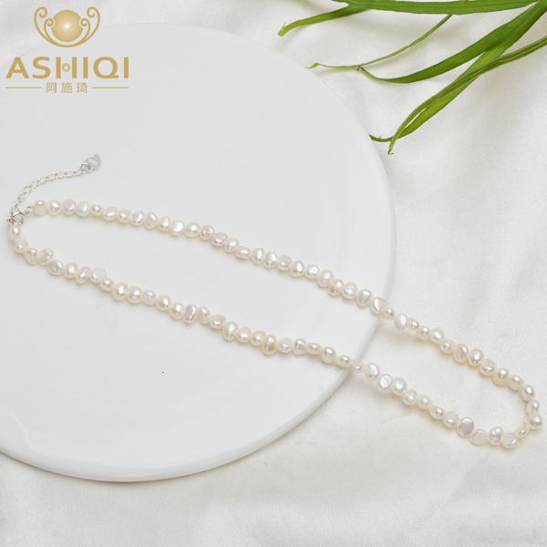 strands strings ashiqi natural freshwater pearl choker necklace baroque pearl jewelry for women wedding 925 silver clasp wholesale 230426, Black
strands strings ashiqi natural freshwater pearl choker necklace baroque pearl jewelry for women wedding 925 silver clasp wholesale 230426, Black