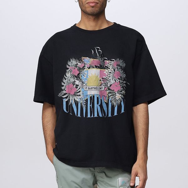 23ss new woman men's t-shirts vintage vacation st.university tee classic flowers printed short sleeve casual summer fashion breathable, White;black
23ss new woman men's t-shirts vintage vacation st.university tee classic flowers printed short sleeve casual summer fashion breathable, White;black