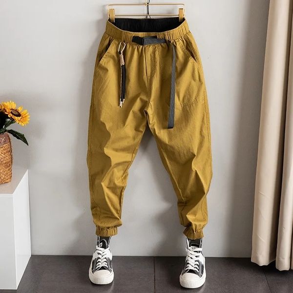 men's pants trousers korean baggy casual pants men's summer all-match elastic waist loose nine points haren pants vetements homme, Black
men's pants trousers korean baggy casual pants men's summer all-match elastic waist loose nine points haren pants vetements homme, Black