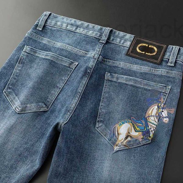 men's jeans designer straight leg pants big h embroidery casual trousers washed fashion war horse print zipper acss control denims swea, Blue
men's jeans designer straight leg pants big h embroidery casual trousers washed fashion war horse print zipper acss control denims swea, Blue