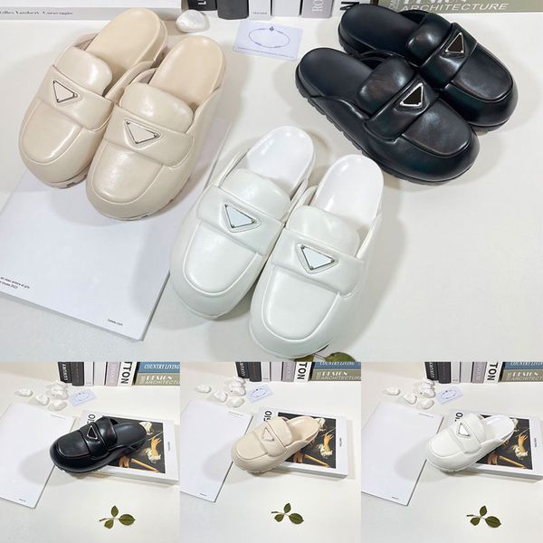 women mules prad soft lining leather sandals slippers mule slides womens lady scuffs indoors outdoor fashions, Black
women mules prad soft lining leather sandals slippers mule slides womens lady scuffs indoors outdoor fashions, Black