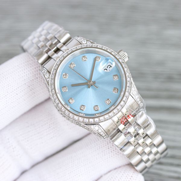 women watch automatic mechanical 31mm women wristwatch stainless steel 904l bezel diamond designer wristband casual bracelet business blue w, Slivery;brown
women watch automatic mechanical 31mm women wristwatch stainless steel 904l bezel diamond designer wristband casual bracelet business blue w, Slivery;brown