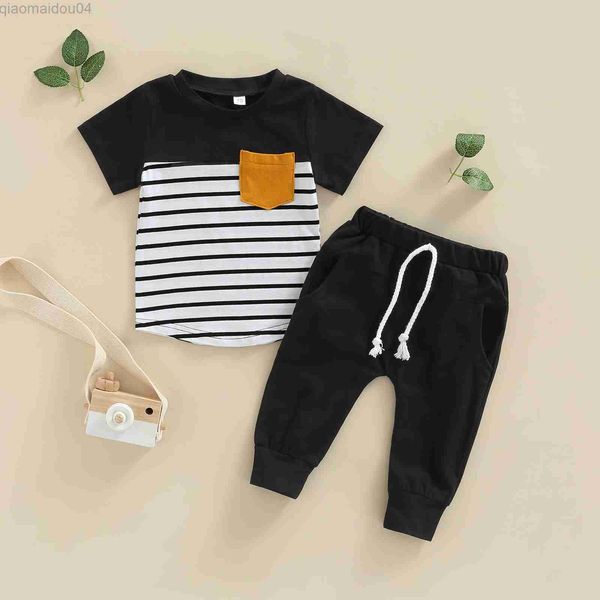 clothing sets 2022 toddler kids boys 2 pieces outfits stripe round neck short sleeve t-shirt + solid color long pants summer set aa230426, White
clothing sets 2022 toddler kids boys 2 pieces outfits stripe round neck short sleeve t-shirt + solid color long pants summer set aa230426, White