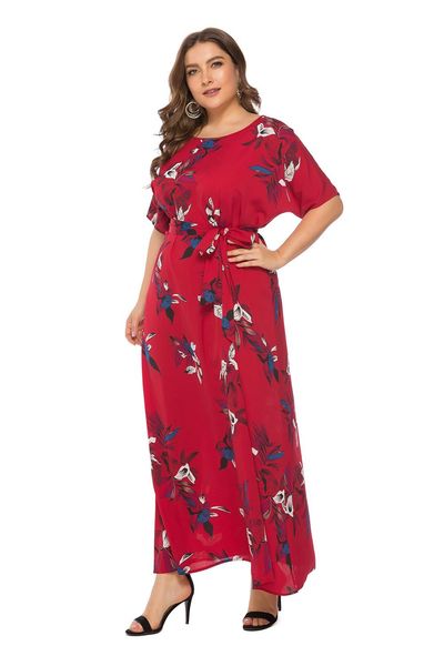 dresses plus size casual dress 2021 round neck summer short sleeve printed big pendulum slim high waist home furnishing hedging clothes, Black
dresses plus size casual dress 2021 round neck summer short sleeve printed big pendulum slim high waist home furnishing hedging clothes, Black
