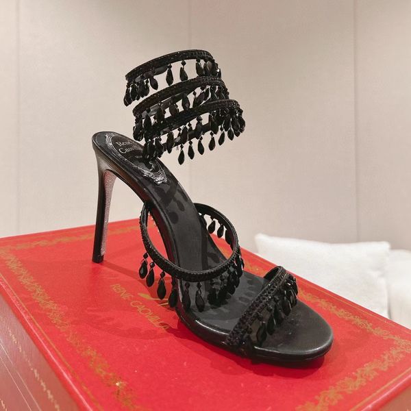 rene caovilla butterfly crystal decorative high sandals stiletto women evening dress shoes 9.5cm serpentine wraparound luxury designer women, Black
rene caovilla butterfly crystal decorative high sandals stiletto women evening dress shoes 9.5cm serpentine wraparound luxury designer women, Black