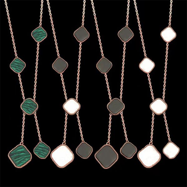 brand luxury shell chokers necklace for women's new classic black and white four-leaf clover necklace 18k gold high-quality designer je, Golden;silver
brand luxury shell chokers necklace for women's new classic black and white four-leaf clover necklace 18k gold high-quality designer je, Golden;silver