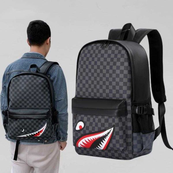 backpack men's fashion lattice travel backpack trend versatile leather schoolbag for boys computer bag 230420
backpack men's fashion lattice travel backpack trend versatile leather schoolbag for boys computer bag 230420