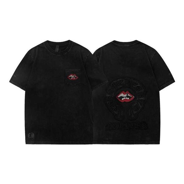 designer chrome//heart mens t-shirts 23 year new croix short sleeve tshirt correct lip embroidery print, Black
designer chrome//heart mens t-shirts 23 year new croix short sleeve tshirt correct lip embroidery print, Black