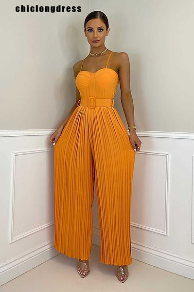 women's jumpsuits rompers summer casual suspenders long jumpsuit women fashion solid sleeveless sashes pleated wide leg jumpsuit women, Black;white
women's jumpsuits rompers summer casual suspenders long jumpsuit women fashion solid sleeveless sashes pleated wide leg jumpsuit women, Black;white