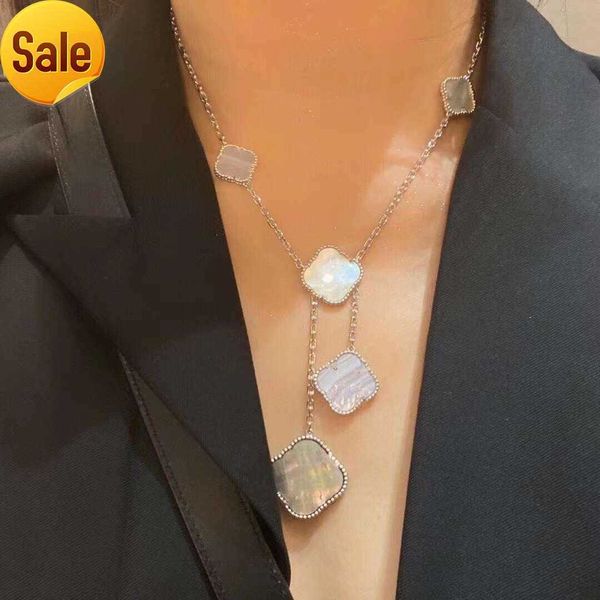 925 silver mixed six/10-flower desinger necklace 4/four leaf clover charm bracelets bangle chain 18k gold agate shell mother-of-pearl for mo
925 silver mixed six/10-flower desinger necklace 4/four leaf clover charm bracelets bangle chain 18k gold agate shell mother-of-pearl for mo