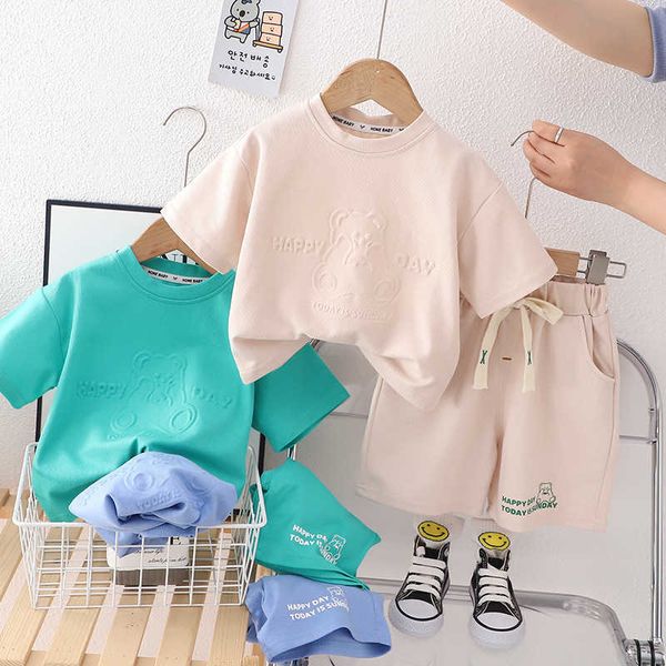 clothing sets 2023 korea summer toddler boy 2pcs clothes set letter cartoon bear short sleeve t-shirt shorts sport suit infant baby boy outf, White
clothing sets 2023 korea summer toddler boy 2pcs clothes set letter cartoon bear short sleeve t-shirt shorts sport suit infant baby boy outf, White