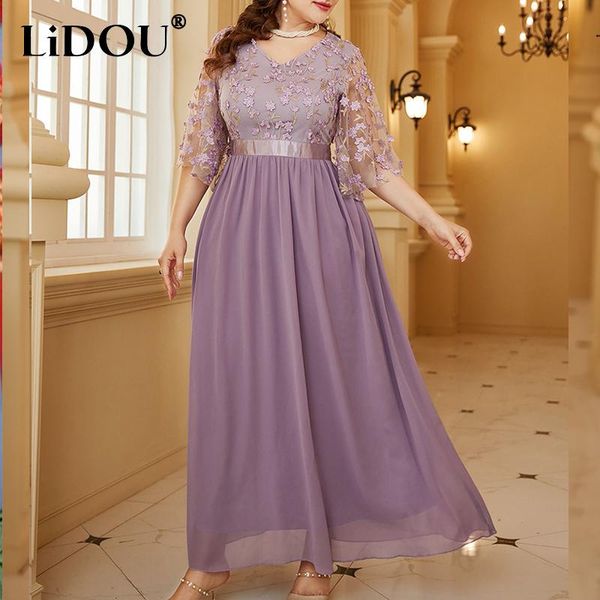 dresses autumn winter appliques plus size solid chic long dress women half sleeve waist elegant fashion vestidos oversized sweet dresses, Black
dresses autumn winter appliques plus size solid chic long dress women half sleeve waist elegant fashion vestidos oversized sweet dresses, Black