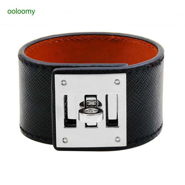 hemres designer bracelet 2023 new better selling bracelet fashion personalized wide leather colorful solid button pu handicraft wpci, Black
hemres designer bracelet 2023 new better selling bracelet fashion personalized wide leather colorful solid button pu handicraft wpci, Black