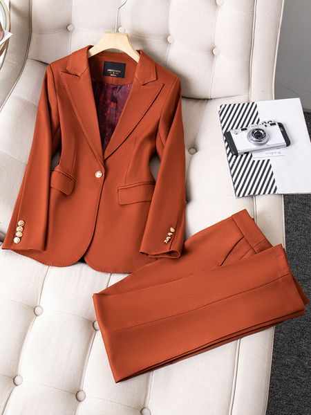women's suits blazers red coffee khaki black ladies pant suit women blazer jacket and trouser female business work wear solid formal 2, White;black
women's suits blazers red coffee khaki black ladies pant suit women blazer jacket and trouser female business work wear solid formal 2, White;black