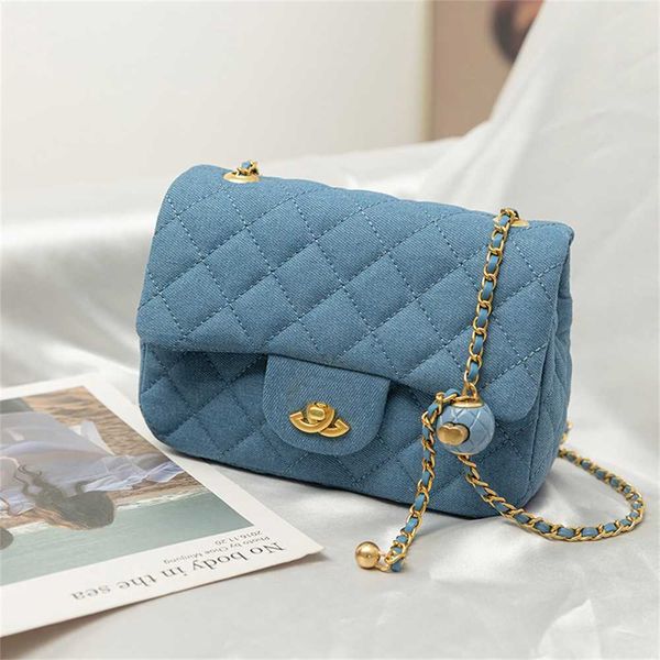 denim golden ball diamond lattice chain new lock versatile small square fashion summer commuter bag 50% purses for less
denim golden ball diamond lattice chain new lock versatile small square fashion summer commuter bag 50% purses for less