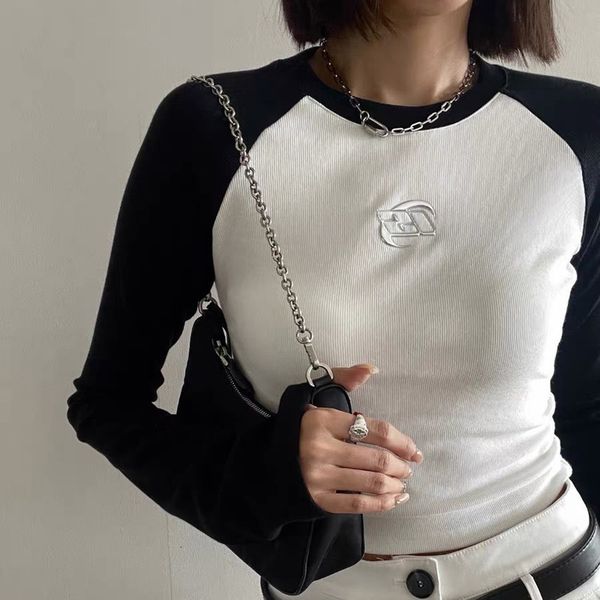 women's t-shirt women y2k cotton t-shirt patchwork o neck basic knitting fashion crop spring autumn tee vintage streetwear t shirt 23, White
women's t-shirt women y2k cotton t-shirt patchwork o neck basic knitting fashion crop spring autumn tee vintage streetwear t shirt 23, White