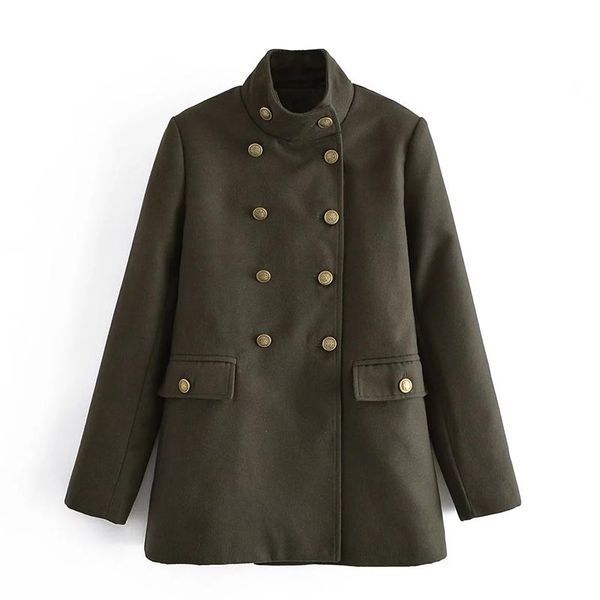 fur women 2021 fashion double breasted highnecked blazer coat vintage long sleeve pockets female outerwear chic overcoat, Black
fur women 2021 fashion double breasted highnecked blazer coat vintage long sleeve pockets female outerwear chic overcoat, Black