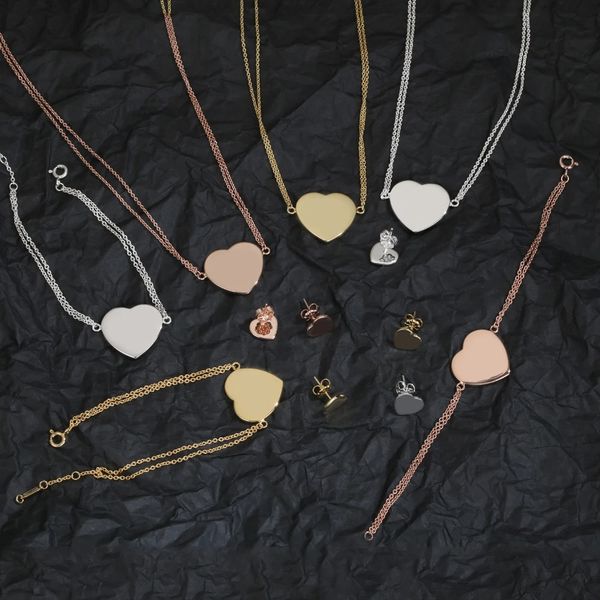 100% silver return love necklace designer jewelry t set classic pendant necklaces bracelet stud earrings gold heart card necklace link chain
100% silver return love necklace designer jewelry t set classic pendant necklaces bracelet stud earrings gold heart card necklace link chain