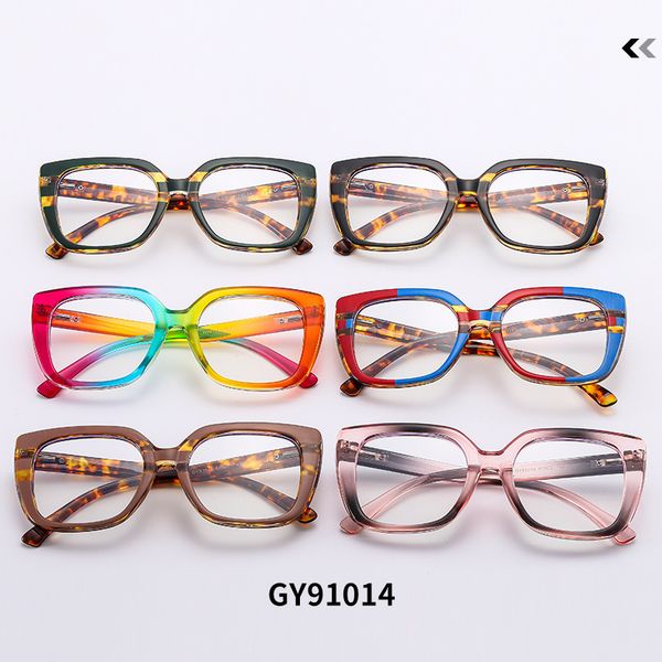 european and american large frame personality rainbow color optical multi-color assembly fashion square plate glasses frame
european and american large frame personality rainbow color optical multi-color assembly fashion square plate glasses frame