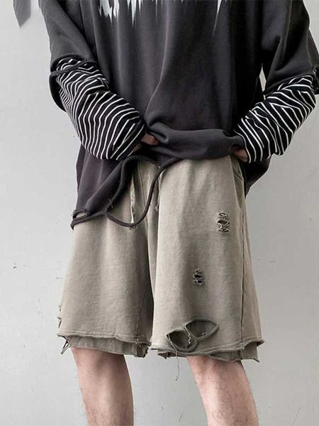 men's shorts men's trendy ripped shorts oversize summer casual streetwear pants hip hop darkgray grunge half trousers g230425, White;black
men's shorts men's trendy ripped shorts oversize summer casual streetwear pants hip hop darkgray grunge half trousers g230425, White;black