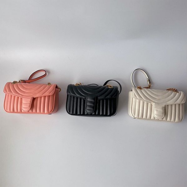 designer bag womens mini solid color one shoulder bag clamshell bag fashion chain bag wavy print tote bag 443497
designer bag womens mini solid color one shoulder bag clamshell bag fashion chain bag wavy print tote bag 443497