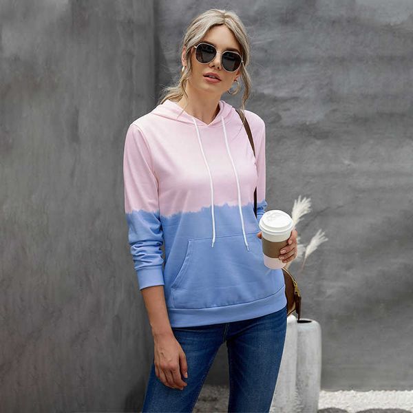 tie-dyed sweater shiying for women's spring and autumn new color gradient printing with pocket hooded casual top, Black
tie-dyed sweater shiying for women's spring and autumn new color gradient printing with pocket hooded casual top, Black