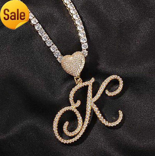 iced out a-z cursive writing letters pendant necklace love heart hoop charm with 24inch rope necklaces zirconia hiphop jewelry, Silver
iced out a-z cursive writing letters pendant necklace love heart hoop charm with 24inch rope necklaces zirconia hiphop jewelry, Silver