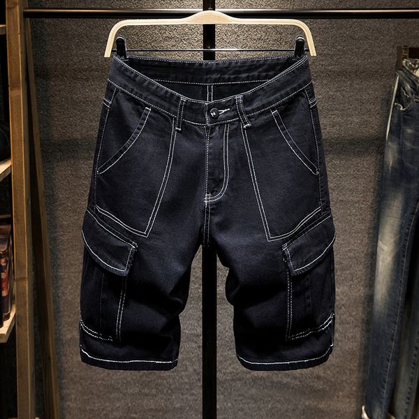 men's shorts summer clothes for men black denim shorts multi-pocket straight baggy leisure fashion splicing male cargo short jeans 2304, White;black
men's shorts summer clothes for men black denim shorts multi-pocket straight baggy leisure fashion splicing male cargo short jeans 2304, White;black