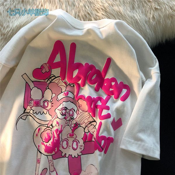 women's tshirt cotton harajuku anime graphic tees woman tshirts streetwear women fashion summer shortsleeved y2k kawaii japanese 23042, White
women's tshirt cotton harajuku anime graphic tees woman tshirts streetwear women fashion summer shortsleeved y2k kawaii japanese 23042, White