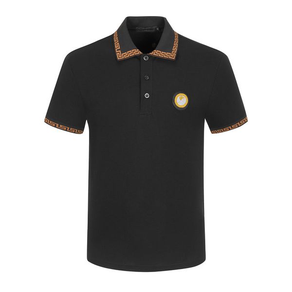 men's polos shirt luxury design male summer turn-down collar short sleeves cotton shirt men top, White;black
men's polos shirt luxury design male summer turn-down collar short sleeves cotton shirt men top, White;black