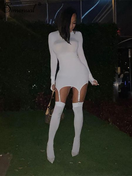 dresses simenual solid bodycon garter women mini dress with stocking long sleeve clubwear skinny party dresses autumn 2021 slim, Black;gray
dresses simenual solid bodycon garter women mini dress with stocking long sleeve clubwear skinny party dresses autumn 2021 slim, Black;gray