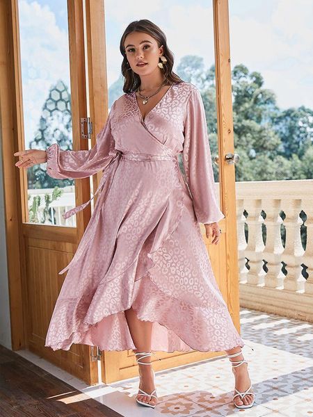 dresses simplee plus autumn elegant belt dots dress plus size women long sleeve vneck split oversize dress solid 4xl aline dress new, Black
dresses simplee plus autumn elegant belt dots dress plus size women long sleeve vneck split oversize dress solid 4xl aline dress new, Black