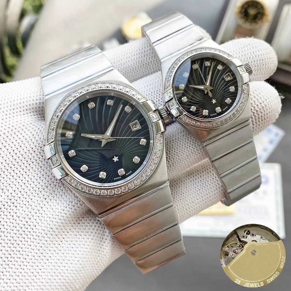 fashion men women watch 28/38mm couple classic automatic mechanical watch r stainless steel strap mens sports watches can be used as a gift, Slivery;black
fashion men women watch 28/38mm couple classic automatic mechanical watch r stainless steel strap mens sports watches can be used as a gift, Slivery;black