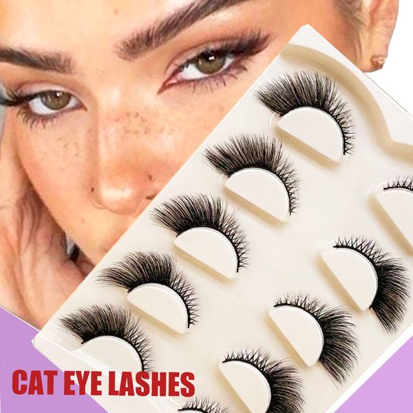 makeup tools 5 pairs fake eyelashes cat natural tapered half lashes winged mink extension faux cils 230425
makeup tools 5 pairs fake eyelashes cat natural tapered half lashes winged mink extension faux cils 230425
