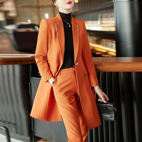 women's suits blazers women's suits set 2 elegant pieces work pant suits for women business uniform slim long blazer sets and penc, White;black
women's suits blazers women's suits set 2 elegant pieces work pant suits for women business uniform slim long blazer sets and penc, White;black