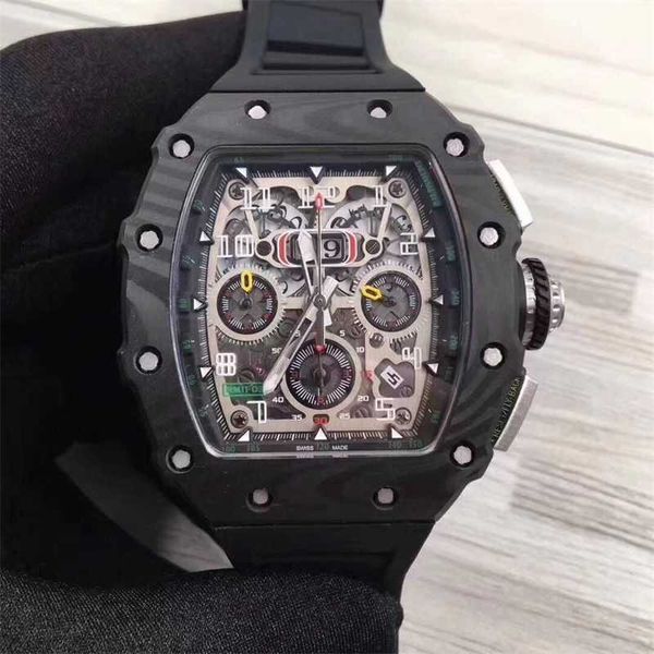 milles watch business and leisure large dial carbon fiber men's fully automatic mechanical watch calendar large personality men's, Slivery;golden
milles watch business and leisure large dial carbon fiber men's fully automatic mechanical watch calendar large personality men's, Slivery;golden