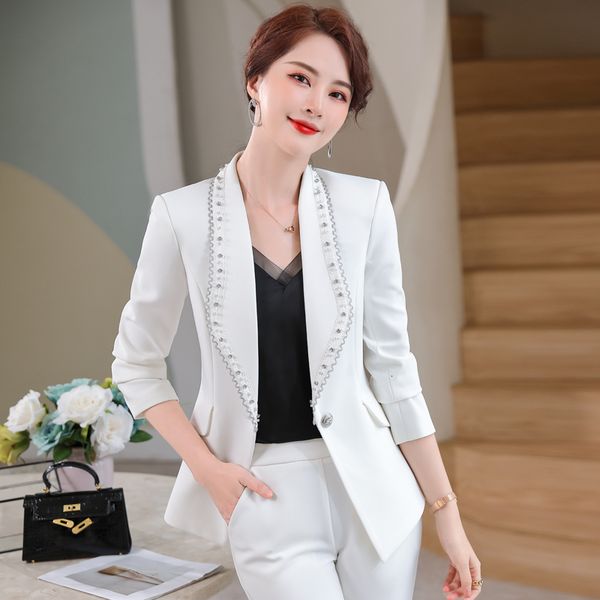 women's suits blazers oversize 5xl formal business women work wear blazers suits pantsuits with pants and jackets coat professional lad, White;black
women's suits blazers oversize 5xl formal business women work wear blazers suits pantsuits with pants and jackets coat professional lad, White;black