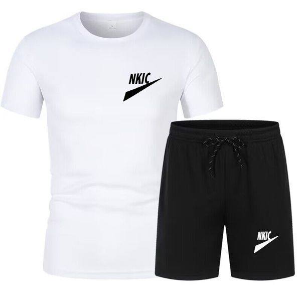 new men's tracksuit 2 piece set summer brand print sport suit short sleeve t shirt and shorts casual fashion man clothing, Gray
new men's tracksuit 2 piece set summer brand print sport suit short sleeve t shirt and shorts casual fashion man clothing, Gray