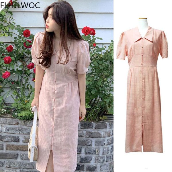 dresses long maxi shirt dress pink single breasted button summer elegant lady temperament korean chic fashion vintage vestidos, Black;gray
dresses long maxi shirt dress pink single breasted button summer elegant lady temperament korean chic fashion vintage vestidos, Black;gray