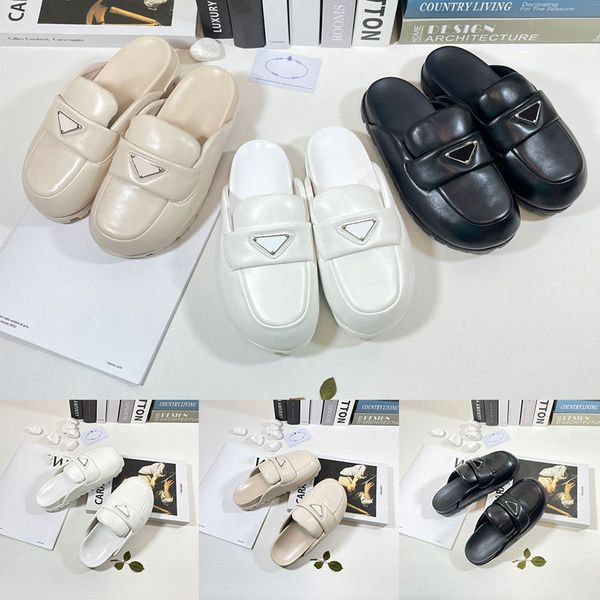 fashion womens mule shoes prad soft lining leather sandals slippers mules slides black women lady scuffs indoors outdoor fashions casual san
fashion womens mule shoes prad soft lining leather sandals slippers mules slides black women lady scuffs indoors outdoor fashions casual san