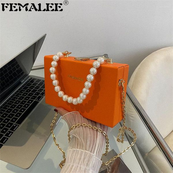 shoulder bags fashion elegant women's luxury handbag with pearl chain pu leather small messenger bag wedding party box clutch purse
shoulder bags fashion elegant women's luxury handbag with pearl chain pu leather small messenger bag wedding party box clutch purse