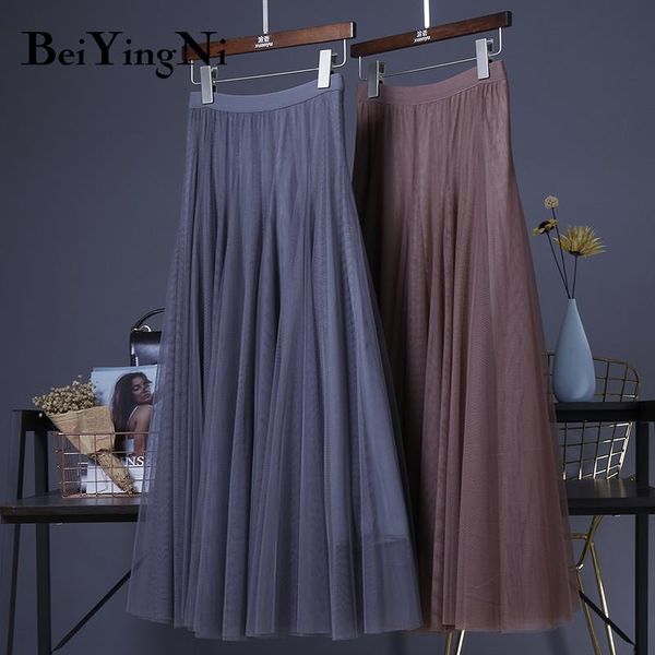 dresses beiyingni tulle skirt women mesh high waist vintage luxury korean casual tutu skirts elegant long skirts jupe femme faldas, White;black
dresses beiyingni tulle skirt women mesh high waist vintage luxury korean casual tutu skirts elegant long skirts jupe femme faldas, White;black