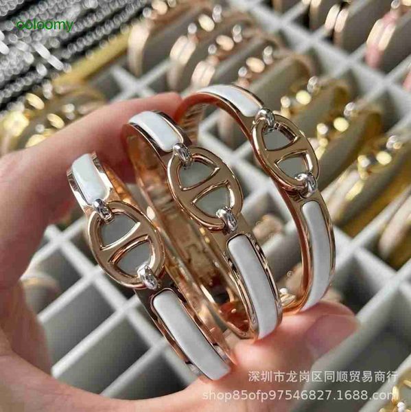 hemrres designer bracelet high version new cnc pig nose bracelet fashion versatile trend multi color enamel dropping glue lqeo, Black
hemrres designer bracelet high version new cnc pig nose bracelet fashion versatile trend multi color enamel dropping glue lqeo, Black