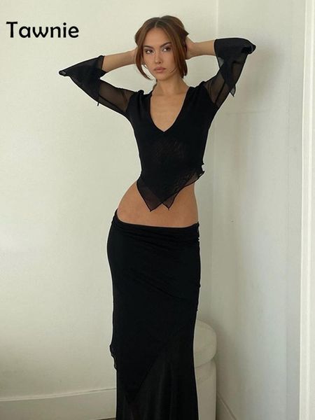 two piece dress tawnie y2k mesh skirt 2 pieces set 2023 summer casual v neck long sleeve crop bodycon maxi matching sets outfit 230425, White
two piece dress tawnie y2k mesh skirt 2 pieces set 2023 summer casual v neck long sleeve crop bodycon maxi matching sets outfit 230425, White