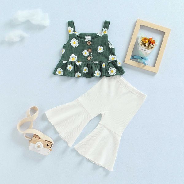 clothing sets kids girls clothing sets summer new style brand baby girls clothes daisy vest+flare pants 2pcs toddler clot aa230426, White
clothing sets kids girls clothing sets summer new style brand baby girls clothes daisy vest+flare pants 2pcs toddler clot aa230426, White